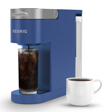 Keurig K-Slim + ICED Single-Serve Coffee Maker, Alpine Blue