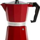 Primula Classic Stovetop Espresso and Coffee Maker, Moka Pot for Italian and Cuban Caf Brewing, Greca Coffee Maker, Cafeteras, 6 Espresso Cups, Red