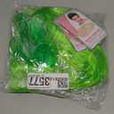 4 Pack Colored Wigs Neon Colorful Wig Short Bob Hair Wig Neon Fun Party Wig Costume Wigs with Heart Sunglasses (Green)