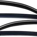 Lightronic Extra Durable Outside Mount Auto Vent Window Visor, Fits 2016-2022 Honda Pilot (EXCLUDES Touring), UV Protection Rain Guard, Original Wind Deflector, No-Drill Install, Dark Smoke, 4-Pcs
