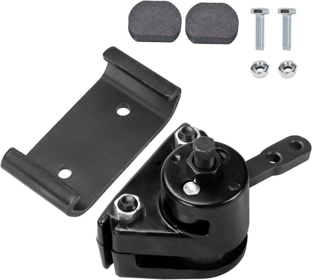 GREHUA Go Kart Mechanical Brake Caliper & Bracket Kit Compatible with Predator 212cc 196cc 6.5hp GX160 Manco 9598 9597 ASW Bristers Airheart MB-1 Yerf-Dog Carter Drift Trike Go Cart Parts with Pads (Black)