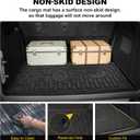 TTX LIGHTING Bronco 4-Door Cargo Liner - Custom Fit Trunk Mats for Ford Bronco 2021-2026 4 Door Cargo Mat All Weather Cargo Tray Black