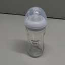 Philips Avent Natural Glass Baby Bottle with Natural Response Nipple (Medium Flow, Flow 3), 8oz, SCY913/01