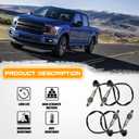 15717 O2 Oxygen Sensor Downstream Upstream Compatible with 1990-2014 Ford F150 F250 F350 Ranger Escape Explorer Lincoln Mazda Mercury Replaces 15716 15718 Set of 4