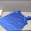 VIDUSSA Women's Off Shoulder Silk Tops Casual Short Sleeve Asymmetrical Neck Satin Blouse Shirts, Size Extra Large 