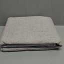 NICETOWN 100% Blackout Linen Curtains 90" Long for Bedroom, Thermal Insulated Living Room Curtains with Liner, Farmhouse Style Linen Blend Window Draperies for Dining Room (2 Panels, 52" W, Natural)