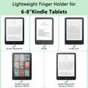 Fotbor 3 Pack Ergonomic Hand Strap for Kindle & Tablets - Lying Reading Essential - Non-Slip Anti-Fall Lightweight Grip Strap, Fits 4.7-8" Kindle/e-Readers/Phones & Tablets (Matcha)