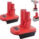 2 Pack for Milwaukee M-18 to M-12 Battery Adapter, DM20M12 for Milwauke 18V to 12V Converter, Convert for Dewalt 20V to 12V Power Tools