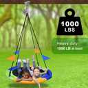 BeneLabel 2 Pack Silent Swing Hanger Heavy Duty Stainless Steel Swing Hook with Swivel Bearing for Hammock Chair, Porch Swing, Yoga Silk, Punching Bag 1000 lbs Capacity
