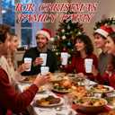 100 Pcs 16 oz Christmas Coffee Cups with White Lids Snowflake Disposable Paper Cups Bulk Insulated Hot Cocoa Cup for Tea Beverage Picnics Family Gatherings Xmas Holiday Party Supplies