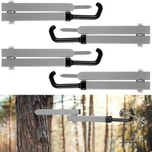 Maxcheck Tree Stand Bow Hanger Hooks for Hunting Folding Bow Holder Archery Shooting Gear Accessories Outdoors Sports Supplies (13 Inch, Gray)