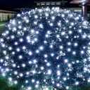 Led Christmas Net Lights White Outdoor Christmas Lights 160LED 5ftx7ft, Waterproof Outdoor Indoor Fairy Mesh Net Light for Xmas Party, Yard, Patio, Trees, Shrubs, Bushes Decorations