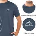 NORTHYARD Men's UPF 50+ Sun Protection Shirt Short Sleeve Swim Rash Guard SPF UV Athletic Workout Running T-Shirt (Black, S)