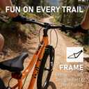 vollsch 24 Inch Kids Mountain Bike for 9-15 Years Old Boys Girls Teens 6-Speed Child MTB Bicycle with Front Suspension Fork, Orange