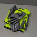 Boss Men's High Visibility Nitrile Coated Work Gloves, 5-Pack, High Dexterity, Enhanced Grip, Abrasion Resistant, Water Resistant, Large, Green/Black, (B31211-L5P)