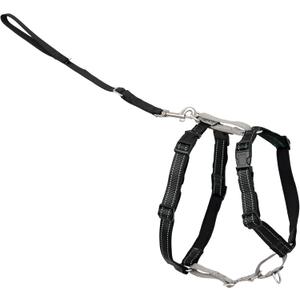 PetSafe 3 in 1 Dog Harness - No Pull Solution for Dogs - Reflective Dog Harness - Front D-Ring Clip Helps Stop Pulling - Comfortable Padded Straps - Top Handle Enhances Control - Black - Extra Small
