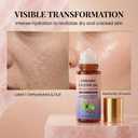 Organic Castor Oil Roll On, 100% Cold Pressed, with Rose Quartz Roller, for Brows, Lashes, Dry Skin & Face, Travel Friendly Leakproof Bottle (1p)