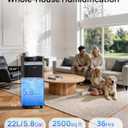 YOKEKON Humidifier Large Room 5.8Gal/22L, Cool Mist Humidifiers for Home
Flame & Night Light, 2500 sq.ft. Whole House Humidifiers for Bedroom Top Fill, Extension Tube, Plants, Kids, Adults, Black