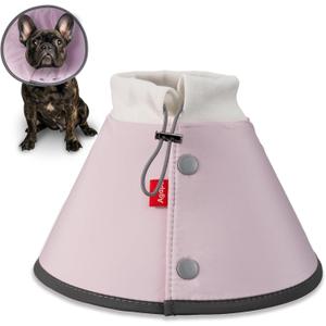 Agape Soft Dog Cone for Small Dogs & Cats, Comfy Dogs Recovery Collar After Surgery, Adjustable E Collar Alternative to Stop Licking, Protective Elizabethan Collars for Pup, Comfortable Dog Cones (5 (Neck:10"-13"))