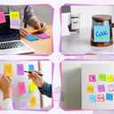 (36 Pack) Sticky Notes 3x3 in Post, 9 Bright Colors Self-Stick Note Pads it, Strong Adhesive, Easy to Post for Home, Office, Notebook
