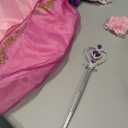 Princess Dress for Girls Princess Dress Up Costume Birthday Party Halloween Cosplay Costume with Accessories (3-4 Years, Purple)