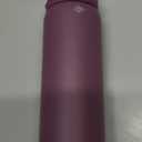 Ello Cooper 22oz Stainless Steel Water Bottle Vacuum Insulated with Straw and Carry Handle, Leak Proof Locking Lid with Soft Silicone Spout, Fits Car Cupholder, Dishwasher Safe, Figgy Pudding