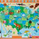 Melissa & Doug National Parks U.S.A. Map Floor Puzzle  45 Jumbo and Animal Shaped Pieces, Search-and-Find Activities, Park and Animal ID Guide - FSC Certified
