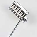 Electric Guitar Bridge Chrome 2-Point Tremolo Bridge 10.5mm with Brass Block and Zinc Alloy Saddles Electric Guitar Parts for 6 String Start Stratocaster