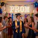 Pooqla Graduation Decorations, Marquee Letters PROM for 2026 Graduation Decorations, High School Senior College Classroom Class of 2026 Gift Graduation PROM Party Decoration, Warm White, 8.7 inch Tall