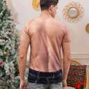 Goodstoworld Unisex 3D Fake Abs T Shirts Shredded Chest Printed Short Sleeve Costume Novelty Tees Shirt (XL)