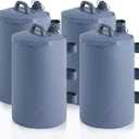 MASTERCANOPY Canopy Heavy Duty 88LBS Weight Water Bag, Set of 4 Leg Water Tent Weights for Pop Up Canopy, Gazebo, Tent, Canopies 4pcs/Pack Gray