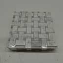 Carrara White Marble Mosaic Tile, 1x2 Inch Basketweave Marble Mosaic Tile for Kitchen Bathroom Wall Floor Backsplash Shower, 100% Natural Marble, Polished, 5 Sheets (12 Inch Basketweave)