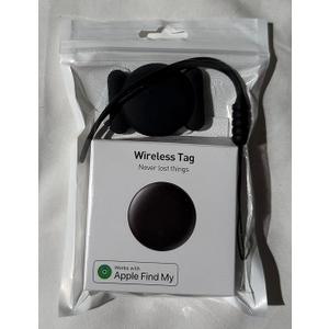 Bluetooth GPS Tracker Compatible with Apple, Magnetic Smart Tag with Sound Reminder, Wireless Item Finder for Keys Pets Bags, Black, Includes Magnetic Case