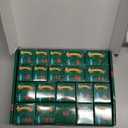 Advent Calendar 2025, Christmas Countdown Calendar Gift Box with 24 Brain Teaser Puzzles, 24 Days Metal & Wood Brain Teaser Puzzles Xmas Countdown Calendar Challenge for Adults Teens Boys Girls (gold)