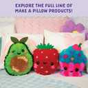 LatchKits Avocado Pillow - Latch Hook Kits for Kids, Arts and Crafts, Yarn Art, Kids Crafts, Toys for Girls, Birthday Gift for Girls, Easy to Follow Pattern, Hook Included, Craft Kits, Ages 6+