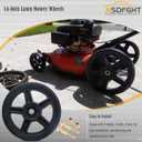 ASDFGHT 14 Inch Lawn Mower Wheels (2-pack) Fits Most Standard push Lawn Mowers, Inner and outer bearing structure - Includes Bolts, Nuts