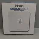 iHome Digital Scale, Bathroom Scale, Batteries Included, Scale Body Weight, Weight Scale, Digital Scale, Bathroom Scales for Weight, Digital Scales for Body Weight (White) (One Size)