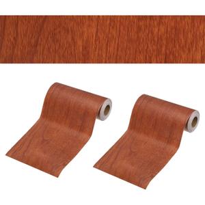 PATIKIL 6 Inch x 66ft Wood Grain Repair Tape, Self Adhesive Realistic Textured Repair Tape Patch for Floor Door Table Cabinets Desk, Red Oak Wood