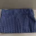 Kevin Textile Outdoor Waterproof Throw Pillow Covers Pack of 2 Weaving Texture Water Resistant Outside Decorative Cushion Covers for Garden Patio Tent Balcony Bench Couch Sofa 18x18 Inch, Navy Blue