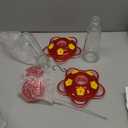 Joliyoou 2 Packs Hummingbird Feeder, 10 Onces Fluid Flower Bird Feeder for Outdoors