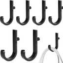6pcs Tool Hooks Compatible with Suncast/Craftsman Shed, Premium Plastic Shed Garden Garage Storage Organization Accessories Shed Hooks for Hanging Shed Organization Supplies(Black)