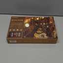 DIY Book Nook Kit, Beauty and The Beast, Dollhouse Miniature, Booknook Bookshelf Insert Decor Alley 3D Wooden Puzzle, Bookends Model Building Kit with LED Light for Adults, Enchanted Library