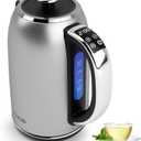 Electric Kettle Temperature Control 1.7L, Stainless Steel Interior (No Plastic Contact), 1500W Electric Tea Kettle, Hot Water Boiler Heater, LED Display&Touch Control,Auto-Shutoff/Boil-Dry Protection