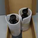 Foaming Hand Soap Dispenser Glass Jar Foam Dish Soap Dispenser for Bathroom and Kitchen Sink, Liquid Pump Bottle for Shampoo, Body Wash, Amber, 2 Pack