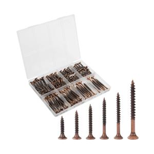Mr. Pen- Wood Screws Assortment Kit, 152 pcs, Bronze, Phillips Tips, Assorted Wood Screws, 6 Sizes (2”, 1-1/ 2”, 1-1/ 4”, 1”, 3/ 4”, 1/ 2”)