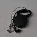 16ft Retractable Dog Leash for Large Breed Dogs up to 110 lbs with a Detachable Chew Proof Extender Wire Ropes (Black L)