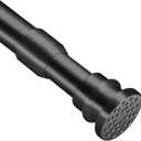 Small Tension Curtain Rods 16 to 28 Inches, Adjustable Expandable Short Shower Rod Non-Slip Non Drill Spring Tension Rod for Windows, Closet, Kitchen, Black