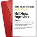 4 x NewEleven Funny Boss Gifts - Appreciaton Card, Boss Birthday Card For Men, Women, Manager - Supervisor Gifts For Women From Coworker, Colleague - Greeting Card