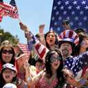 3 x mdgfge Patriotic Star Stickers July 4th Foam Stickers Star Shape Glitter Foam Stickers Self Adhesive Red White Blue for Independence Day Family Party Arts Crafts Decoration Supplies (150 Pcs)