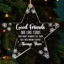 4 x Jesuspirit Ornaments for Christmas Tree - Best Friends Bestie Ornaments for Women - Bestie Ornament - Friendship Christmas Ornament - Custom Shaped Ornament for Christmas